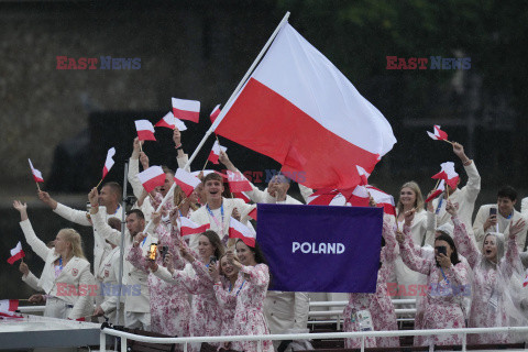 Paryż 2024 - Polacy na ceremonii otwarcia