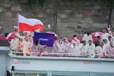 Paryż 2024 - Polacy na ceremonii otwarcia