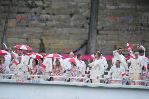 Paryż 2024 - Polacy na ceremonii otwarcia