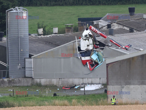 Helikopter spadł na budynek w Irlandii