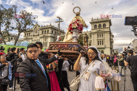 Festiwal i parada Matki Bożej z Guadalupe w Gwatemali