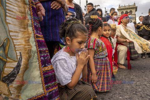 Festiwal i parada Matki Bożej z Guadalupe w Gwatemali