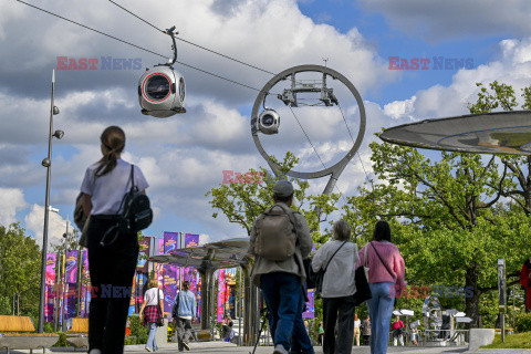 Najwyższa na świecie parkowa kolejka linowa w Moskwie