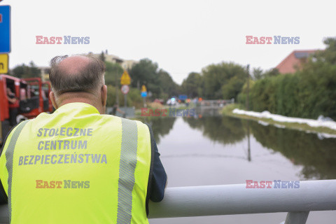 Skutki silnych ulew w Warszawie