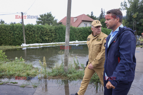 Skutki silnych ulew w Warszawie