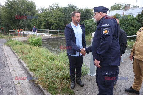 Skutki silnych ulew w Warszawie