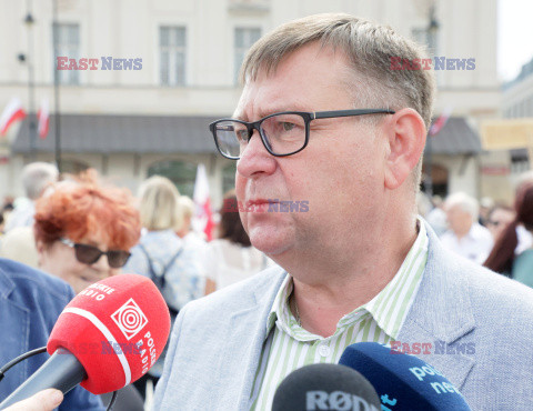 Protest katechetów w Warszawie