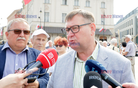 Protest katechetów w Warszawie