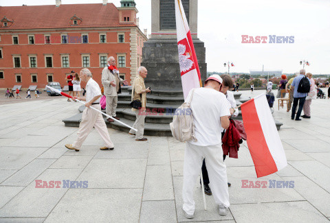 Protest katechetów w Warszawie