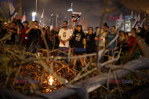 Protesty przeciwko Netanyahu w Tel Awiwie