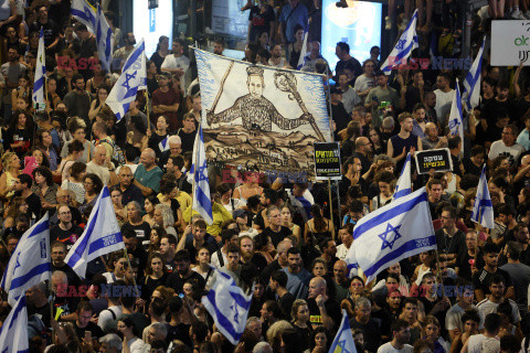 Protesty przeciwko Netanyahu w Tel Awiwie