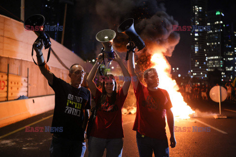 Protesty przeciwko Netanyahu w Tel Awiwie