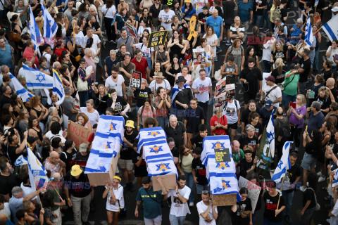 Protesty przeciwko Netanyahu w Tel Awiwie