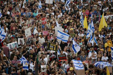 Protesty przeciwko Netanyahu w Tel Awiwie