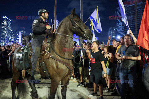 Protesty przeciwko Netanyahu w Tel Awiwie