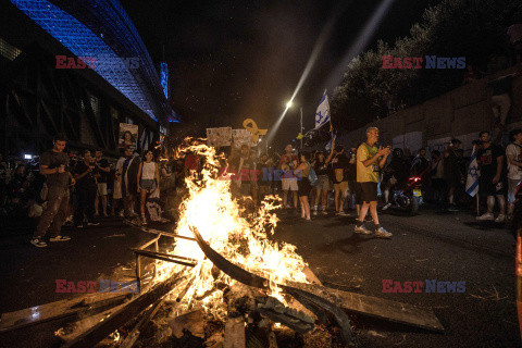 Protesty przeciwko Netanyahu w Tel Awiwie