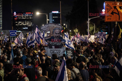 Protesty przeciwko Netanyahu w Tel Awiwie