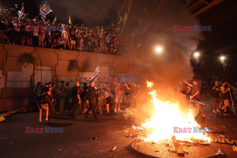 Protesty przeciwko Netanyahu w Tel Awiwie