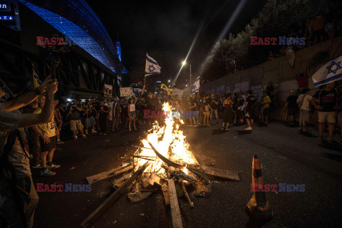 Protesty przeciwko Netanyahu w Tel Awiwie