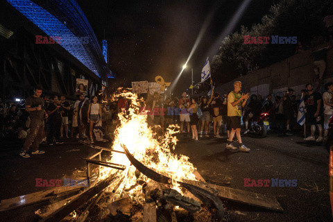 Protesty przeciwko Netanyahu w Tel Awiwie