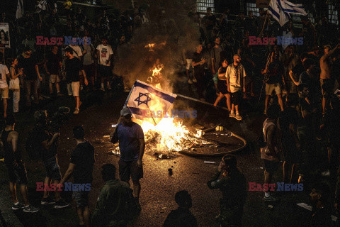 Protesty przeciwko Netanyahu w Tel Awiwie