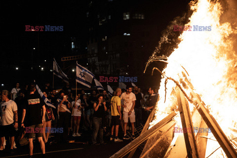 Protesty przeciwko Netanyahu w Tel Awiwie