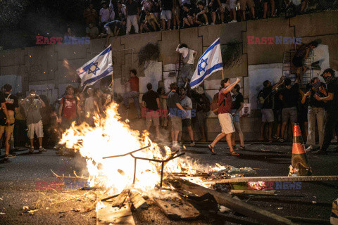 Protesty przeciwko Netanyahu w Tel Awiwie