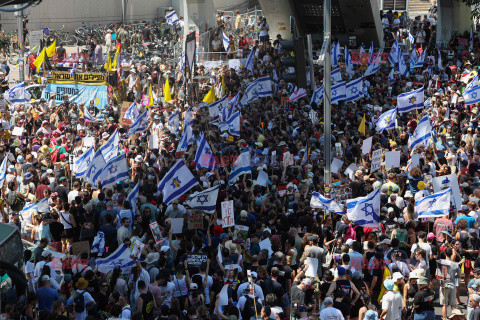 Protesty przeciwko Netanyahu w Tel Awiwie