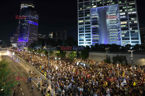 Protesty przeciwko Netanyahu w Tel Awiwie