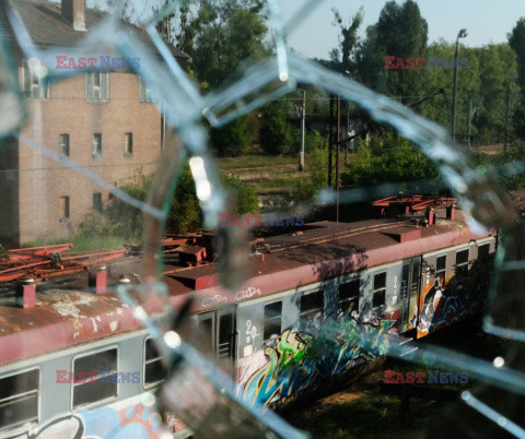  Opuszczone budynki lokomotywowni Toruń -Kluczyki