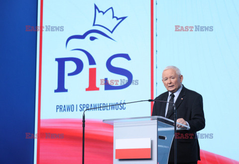 Konferencja prasowa prezesa PiS Jarosława Kaczyńskiego