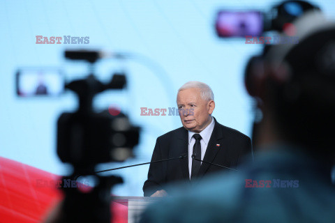 Konferencja prasowa prezesa PiS Jarosława Kaczyńskiego