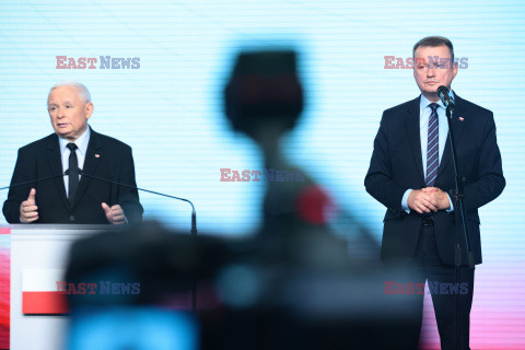 Konferencja prasowa prezesa PiS Jarosława Kaczyńskiego