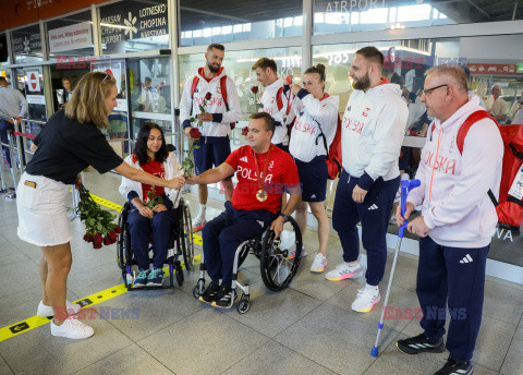 Powitanie medalistów wracających z Igrzysk Paralimpijskich