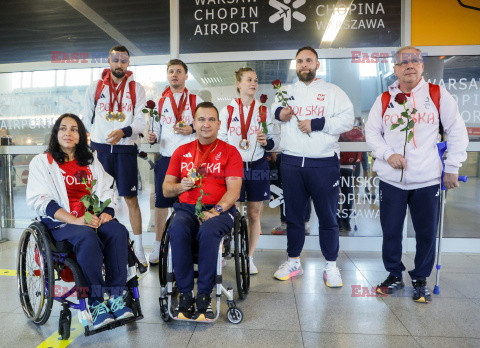 Powitanie medalistów wracających z Igrzysk Paralimpijskich