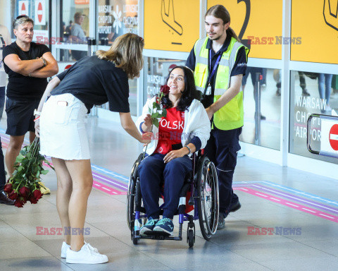 Powitanie medalistów wracających z Igrzysk Paralimpijskich