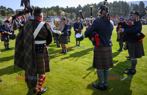 Król Karol III z małżonką na Highlands Games w Braemar