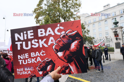 Protest PiS przed Ministerstwem Sprawiedliwości