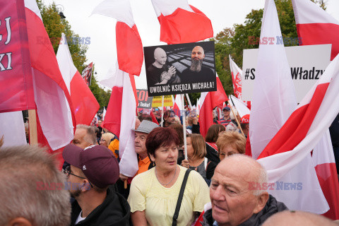 Protest PiS przed Ministerstwem Sprawiedliwości