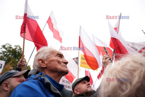 Protest PiS przed Ministerstwem Sprawiedliwości