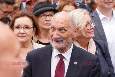 Protest PiS przed Ministerstwem Sprawiedliwości