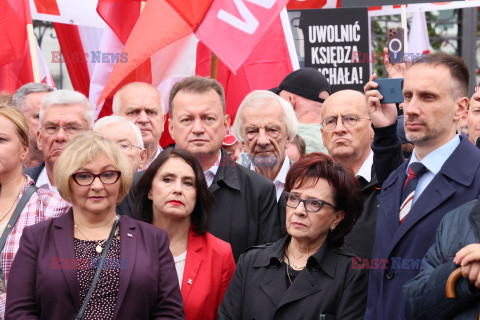 Protest PiS przed Ministerstwem Sprawiedliwości