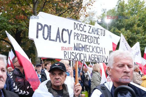 Protest PiS przed Ministerstwem Sprawiedliwości