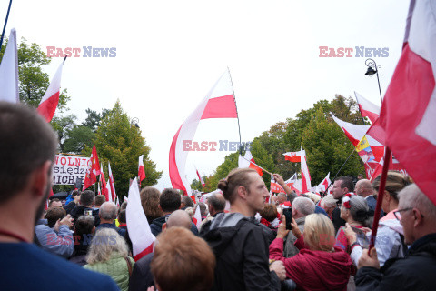 Protest PiS przed Ministerstwem Sprawiedliwości