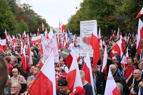 Protest PiS przed Ministerstwem Sprawiedliwości