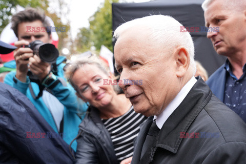 Protest PiS przed Ministerstwem Sprawiedliwości