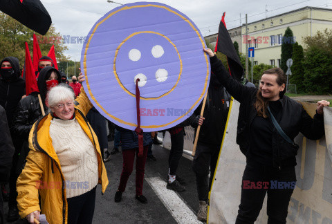 Poznań - demonstracja w obronie Rozbratu