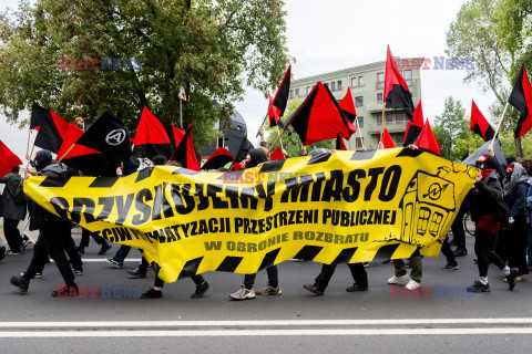 Poznań - demonstracja w obronie Rozbratu