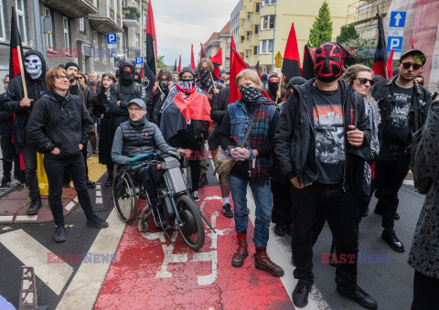 Poznań - demonstracja w obronie Rozbratu