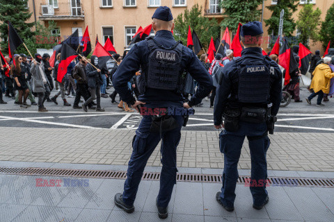 Poznań - demonstracja w obronie Rozbratu